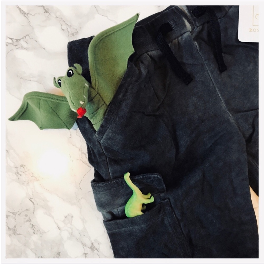 Rosie Pope Boys Velvet Cargo Dress Play Pants 24 M